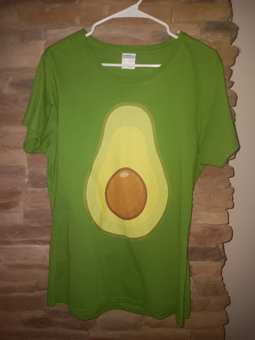 Port & Company Avocado Graphic Tee Green Size L Used